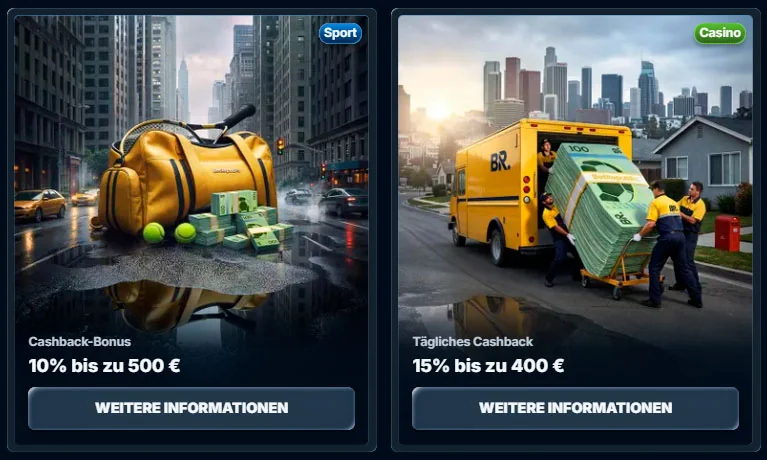 Cashback-Bonus Bet Republic Casino